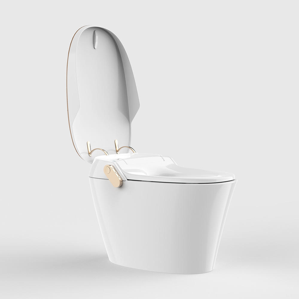 Intelligent smart toilet with auto flush, massage washing, and heated seat