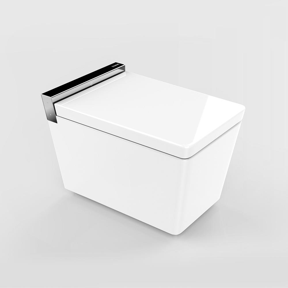 Square Floor standing smart WC toilet without water tank 