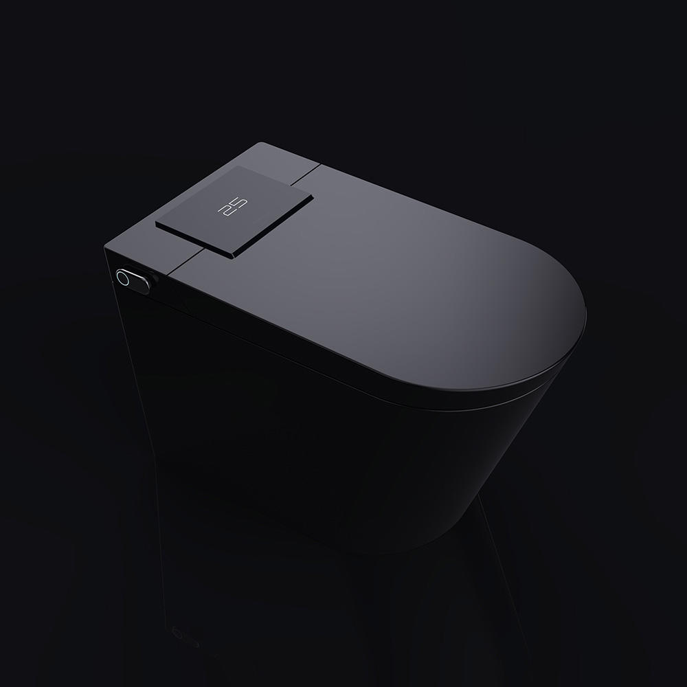 Instant heating water-saving anti-bacterial black ceramic smart toilet upgrade version 2.0.