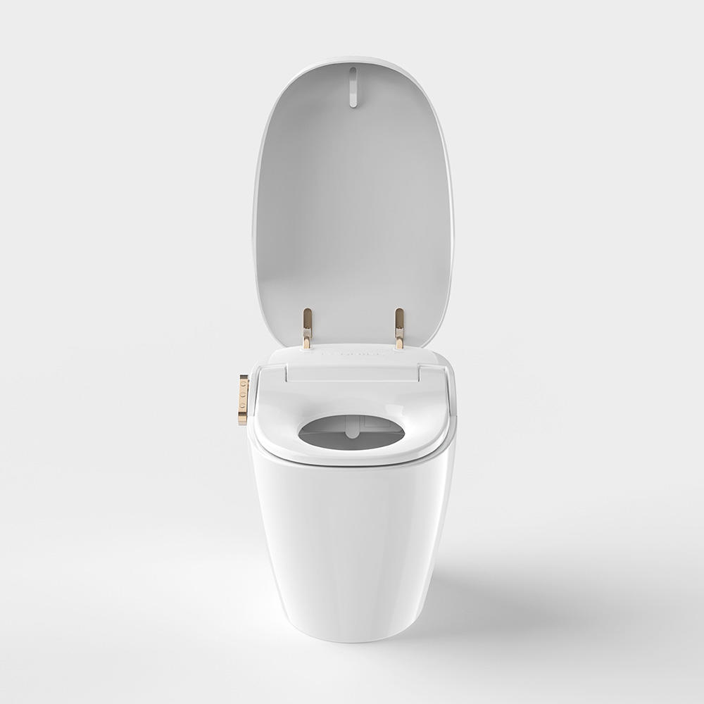Intelligent smart toilet with auto flush, massage washing, and heated seat