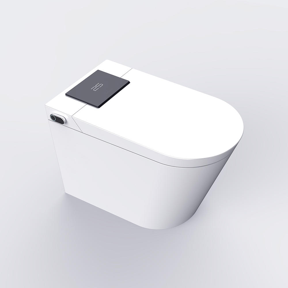 One-piece super whirlpool flushing, automatic cleaning and drying intelligent toilet WC upgrade version 2.0.
